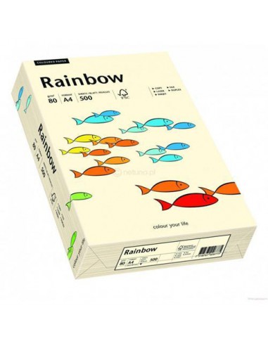 Papier Rainbow 80g R03 kremowy pak. 500A4-6033