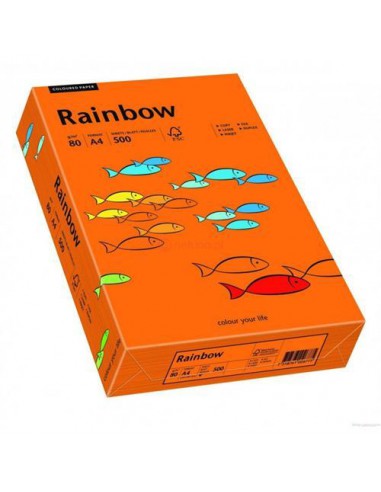 Papier Rainbow 160g R28 czerwony pak. 250A4-6042