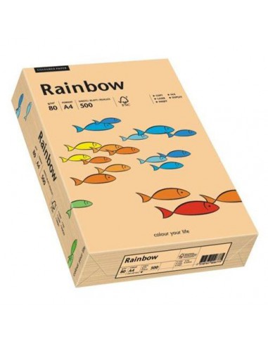 Papier Rainbow 160g R40 łososiowy pak.250A4-6058