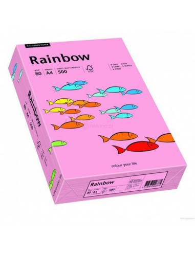 Papier Rainbow 160g R55 różowy pak. 250A4-6044