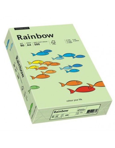 Papier Rainbow 160g R72 jasny zielony pak.250A4-6060