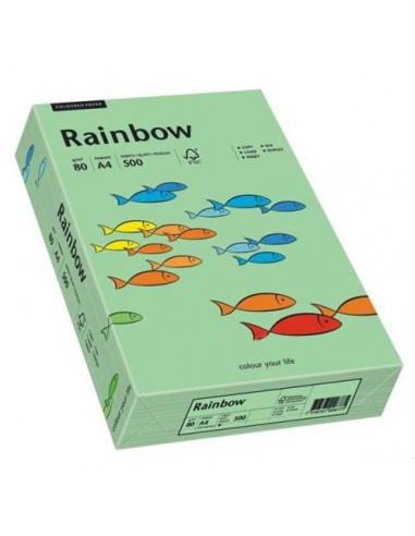 Papier Rainbow 80g R75 miętowy pak.500A4-6063