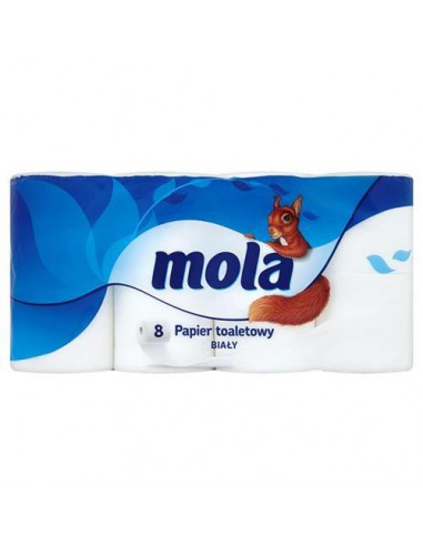 Papier toaletowy MOLA biały 8 rolek-8401