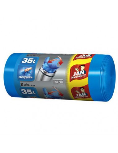 JN Worki na śmieci Easy Pack niebieskie 35L 30szt.-7403
