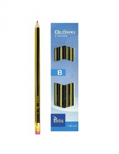 Ołówek z gumką B opakowanie 12 szt. KV050-B -3824