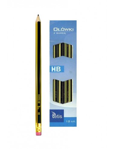 Ołówek z gumką HB opakowanie 12szt. KV050-HB-3826