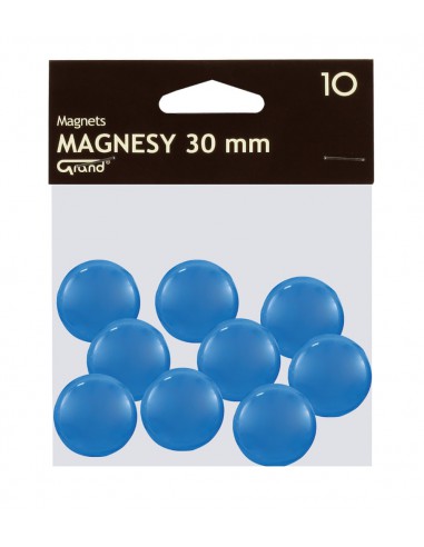 Magnes 30mm GRAND niebieski 10szt-2949