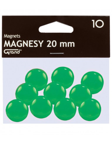 Magnes 20mm GRAND zielony 10szt-2942
