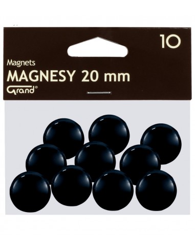 Magnes 20mm GRAND czarny 10szt-2934