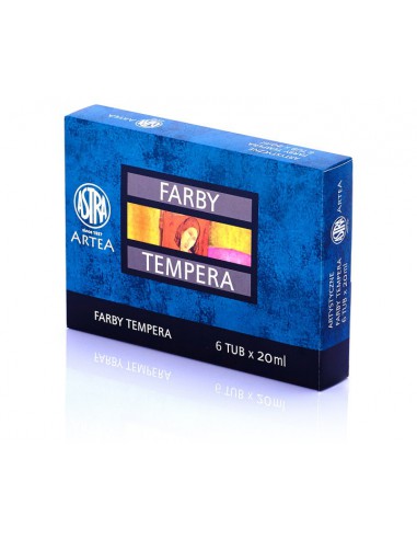 Farby tempera 6 kolorów 20ml ASTRA-3106