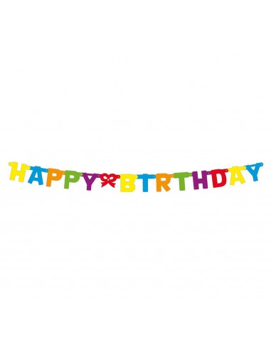 Dekoracja girlanda urodzinowa napis "HAPPY BIRTHDAY"