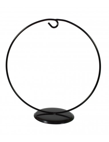 Stojak metalowy 17,5x17,5cm czarny okrągły