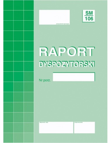 RD Raport Dyspozytorski A4 804-1 SM/106