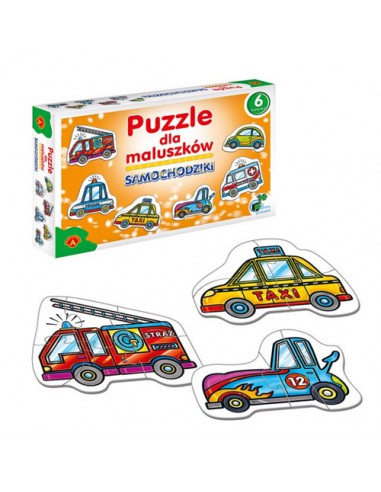 Puzzle dla maluszków- Samochodziki Alexander 