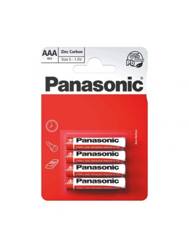 Baterie PANASONIC AAA R3 4 szt. 1.5V