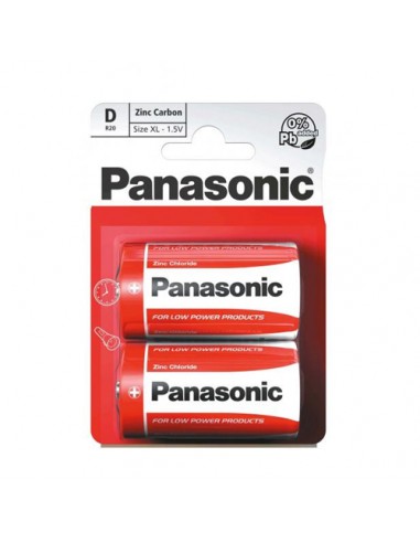 Baterie PANASONIC D R20 2 szt. 1.5V
