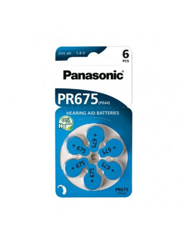 Baterie PANASONIC PR675H EP 6 szt. 1.4V