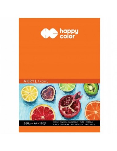 Blok do akrylu A4, 10 arkuszy Happy Color