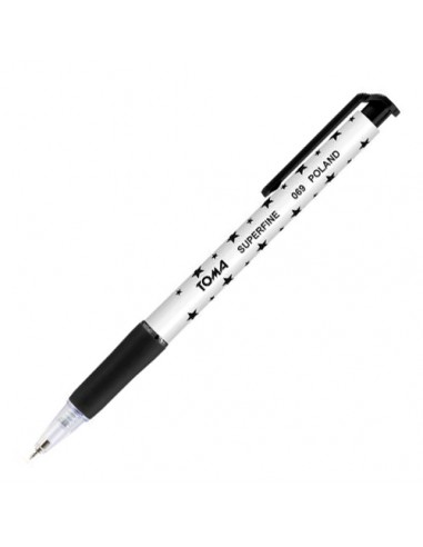 Długopis automatyczny TOMA czarny 0,5 mm TO-69