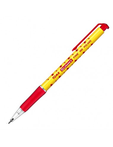 Długopis TOMA SUNNY 0,7mm automatyczny czerwony