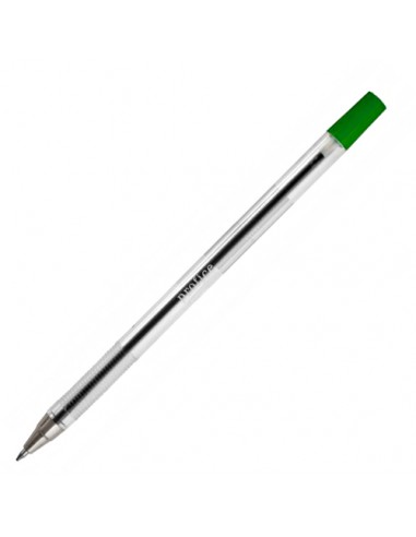 Długopis a skuwkę plastikowy 0,5 mm zielony PROFICE