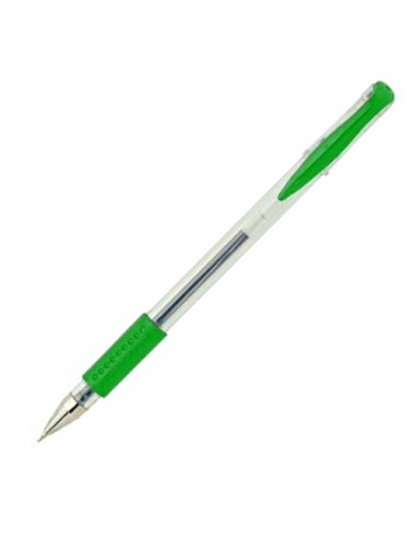 Długopis żelowy na skuwkę 0,5mm zielony SACOTA