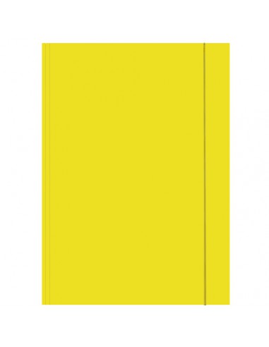 Teczka z gumką A4 szkolna żółta KRESKA