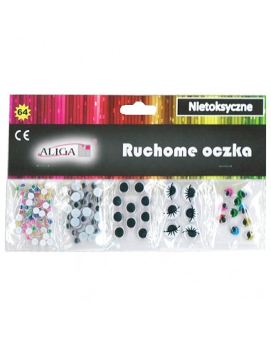 Ruchome oczka na blistrze mix