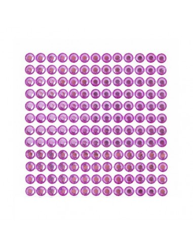 Kryształki cyrkonie dżety samoprzylepne 6 mm 260 szt. różowe Pink
