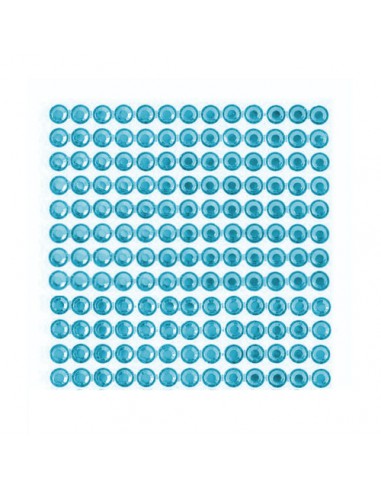 Kryształki cyrkonie dżety samoprzylepne 6 mm 260 szt. niebieskie Blue