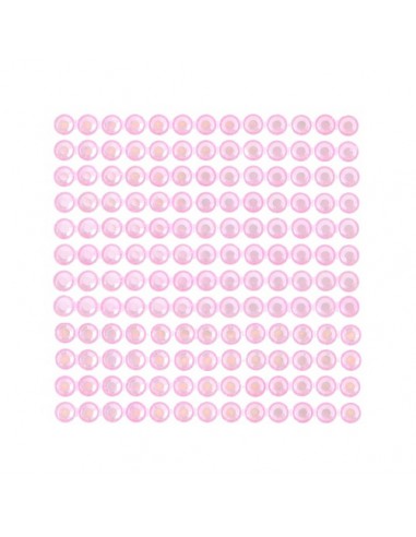 Kryształki cyrkonie dżety samoprzylepne 6 mm 260 szt. różowe Light Pink