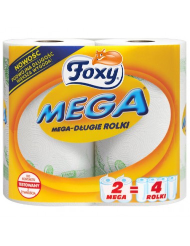 Ręcznik papierowy kuchenny FOXY MEGA 2 rolki