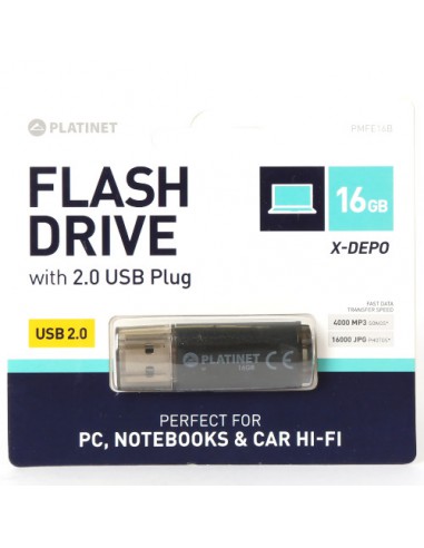 Pendrive USB 2.0 X-Depo 16GB Platinet