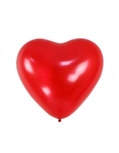 Balony serca 5 szt. czerwone