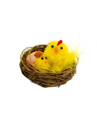 Kurczaki Wielkanocne w gniazdku 5,5cm 2 wzory