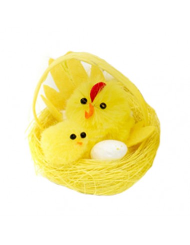 Kurczaki Wielkanocne w koszyczkach 5,5cm 2 wzory