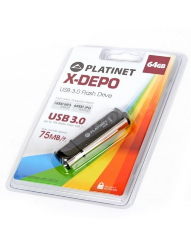 Pendrive USB 3.0 X-Depo 64GB Platinet