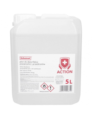 Płyn do dezynfekcji powierzchni i przedmiotów 5L ACTION