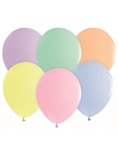 Balony pastelowe mix kolorów 12", 50szt.