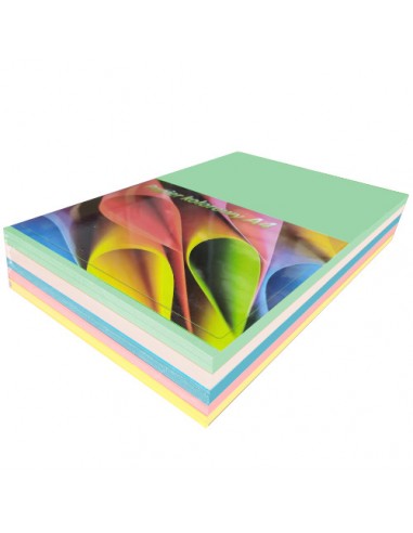 Papier ksero mix 5 kolorów PASTEL 80g A4 100 ARK