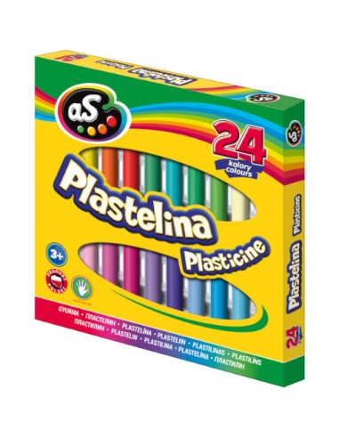 Plastelina szkolna 24 kolory 'AS'