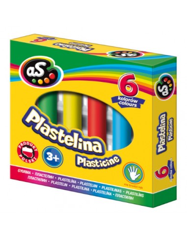 Plastelina szkolna 6 kolorów 'AS'