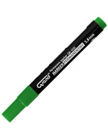 Marker permanentny zielony GRAND GR-103C ścięty