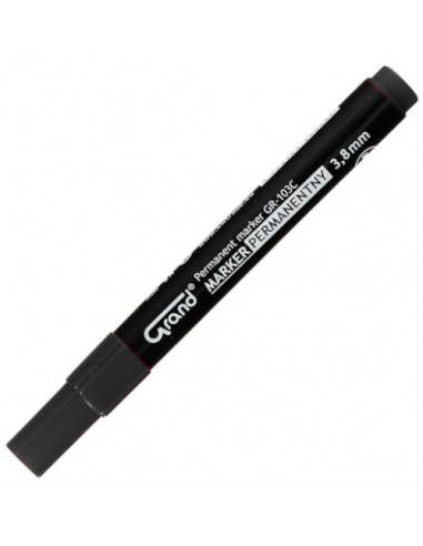 Marker permanentny czarny GRAND GR-103C ścięty