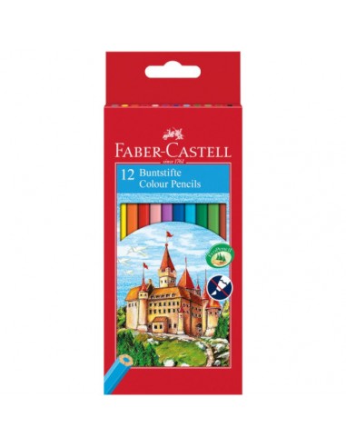 Kredki ołówkowe 12 kolorów ZAMEK Faber-Castell