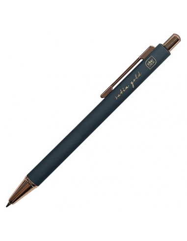 Długopis automatyczny żelowy niebieski Satin Gold