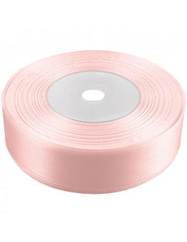 Tasiemka wstążka 25 mm satynowa pudrowa różowa 32mb