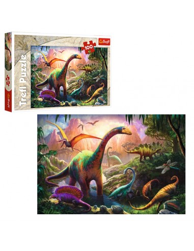 Puzzle "100 - Świat dinozaurów" Trefl