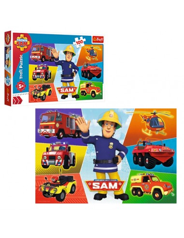 Puzzle "100 - Pojazdy strażaka Sama" Trefl