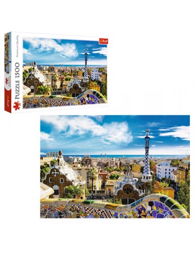 Puzzle "1500 - Park Guell Barcelona" Trefl